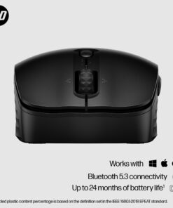 HP 420 Programmable Bluetooth Mouse - Connect via Bluetooth 5.3-6 Programmable Buttons, 4D Tilt Wheel - Multi-Surface 4000 DPI Sensor - 24-Month Battery Life - Multi-OS Compatible - Sustainably Made 7 71CmDb Rs3L