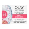 Olay Daily Facials, Daily Clean Makeup Removing Facial Cleansing Wipes, 5-in-1 Water Activated Cloths, Exfoliates, Tones and Hydrates Skin, 66 count Daily Hydrating Facial Dry Cloths 22 71CmM5mpB8L