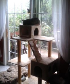 Go Pet Club Cat Tree, 50W x 26L x 72H, Beige 41 71CmS1zEGOL