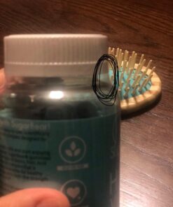 Sugarbear Hair Vegan Vitamin Gummies for Luscious Hair with Biotin, Vitamin C, B12, Folic Acid, Inositol, Coconut Oil - Hair and Nails Supplement for Women & Men (3 Month Gift Pack Free Brush) 60 Count (Pack of 3) 50 71Cma6dWlVL