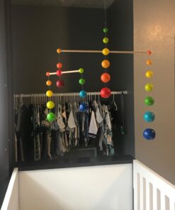 HABA Nursery Room Wooden Mobile Rainbow Balls (Made in Germany) 27 71CmsVfKHcL