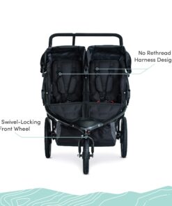 BOB Gear Revolution Flex 3.0 Duallie Double Jogging Stroller, Graphite Black 44 71CnkLzEJoL
