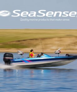 SeaSense LED Stern Light - Range of 2 Nautical Miles - Easily Adjustable, Stowable Black EDC Light for Boats, Kayaks, Canoes, Pontoons & Fishing Vessels up to 39 Feet (Base Not Included) white, silver, and black 26-48-Inch 15 71Cnuj4CwFL