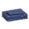 Amazon Basics Kid's Soft Easy-Wash Lightweight Microfiber 3-Piece Sheet Set, Twin, Navy Galaxy 46 71Co0tx2MkL