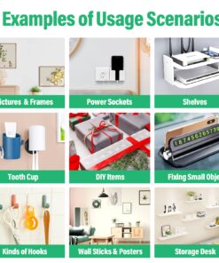 CREGEAR Heavy Duty Double Sided Tape(2 Roll of 16.5Ft), 1.18" Extra Large Nano Adhesive Tape, Clear Mounting Tape Strong Adhesive Strip, Removable Wall Hanging Tape Sticky Carpet Photo Frame Poster 16.5FT 2Pack 18 71Con5h2UhL