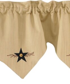 Park Designs Star Vine Lined Triple Point Valance, 60 x 20 7 71CpT1X5jXS