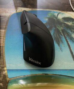 Vassink Ergonomic Mouse, Rechargeable Wireless Mouse, 2.4GHz Rechargeable Wireless Vertical Optical Mice with USB Receiver, 6 Buttons, 800/1200/1600 DPI, for Laptop, PC, Computer Black 41 71CqVMj2llL