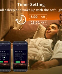 KSIPZE 100ft Led Strip Lights RGB Music Sync Color Changing,Bluetooth Led Lights with Smart App Control Remote,Led Lights for Bedroom Room Lighting Flexible Home Décor 24 71CqZfetFqL