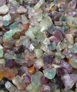 Alternative view of Fantasia Materials: 1 lb Rainbow Fluorite Rough Stones from China