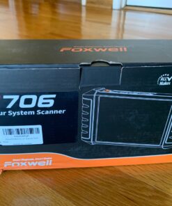 Upgrade of FOXWELL NT604 Elite Car Scanner NT706 OBD2 Scanner ABS Airbag Engine Transmission Battery Monitor Scan Tools, 5.5" Android 9.0 Tablet WiFi Code Reader for Checking Engine SRS ABS Light 69 71CrOjD3NL