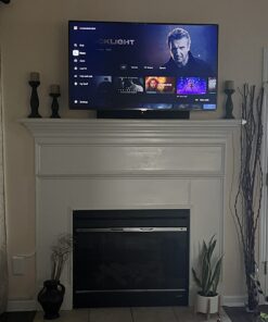 Sleek Socket - The Original & Patented Mounted TV Ultra-Thin Outlet Concealer with Cord Concealer Kit, 2 Outlet, 4-Foot Cord, Universal Size (No More Drilling Holes in Wall to Hide Mounted TV Cord) TV mount - single 42 71CrUbIm50L