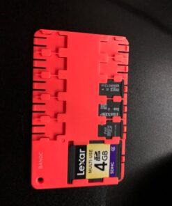 Bandc 2pcs Red Micro Sd/sdhc/sdxc Card Storage Holder Case (Memory Card Not Included) 28 71CrYQZ740L