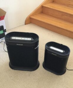 Honeywell HPA100 HEPA Air Purifier for Medium Rooms - Microscopic Airborne Allergen+ Reducer, Cleans Up To 750 Sq Ft in 1 Hour - Wildfire/Smoke, Pollen, Pet Dander, and Dust Air Purifier – Black Medium Room 42 71Crv2JW3aL