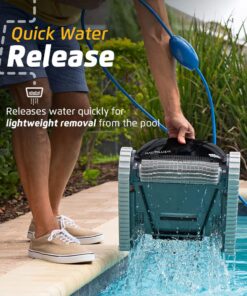 Dolphin Nautilus CC Robotic Pool Vacuum Cleaner — Wall Climbing Capability — Powerful Active Scrubbing Brush — Ideal for Above/In-Ground Pools up to 33 FT in Length 33 71CtDw4MjfL