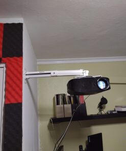 Mount-It! Ceiling Projector Mount | Full Motion and Height Adjustable from 14.5-21.5 Inches | Universal Bracket Fits Epson, Optoma, Benq, and Viewsonic Projectors | 30 Lbs Capacity (Medium) Medium 24 71CtS Imk4L