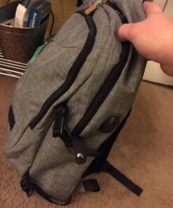 Mancro Laptop Backpack for Travel, Anti-theft Laptop Backpack for Men Business Backpack Work Daypack with USB Charging Port, Grey 15.6 inch 46 71CtcbF2KEL