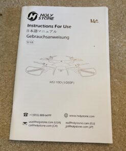 Holy Stone HS110D FPV RC Drone with 1080P HD Camera Live Video 120°Wide-Angle WiFi Quadcopter with Gravity Sensor, Voice & Gesture Control, Altitude Hold, Headless Mode, 3D Flip RTF 2 Batteries 70 71Ctdv8rpkL