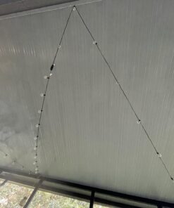 Outdoor String Lights 25 Feet G40 Globe LED Patio Lights with 13 Edison Plastic Bulbs(1 Spare), Waterproof Connectable Hanging Christmas Lights for Backyard Porch Balcony Party Xmas Decor, Black Black - LED 25 ft 33 71Cu3nXnTeL