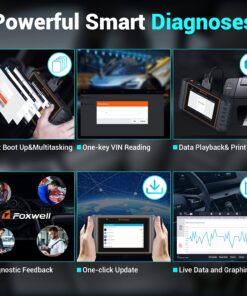 2023 Newest FOXWELL NT706 OBD2 Scanner with Check ABS/SRS(Airbag)/Engine/Transmission, Code Readers & Scan Tools with Battery Test(9.0), Free Update via WiFi, Accurate 10000+Car Diagnostic Device 18 71Cun7ak86L
