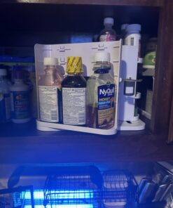 Cabinet Caddy SNAP! Sliding Spice Rack Organizer for Cabinet, Just Pull & Rotate, 3 Snap-In Shelves Adjust for 5 Levels of Storage, Magnetic Modular Design, Non-Skid Base, 8.9”H x 6.1”W x 10.8”D 35 71Cur3RO0bL