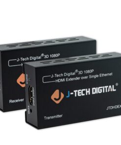 J-Tech Digital HDMI Extender By Single Cat 5E/6 Full Hd 1080P With Deep Color, EDID Copy, Dolby Digital/DTS compatible with Personal Computer PACK OF 1 21 71Cuvr8GEfL