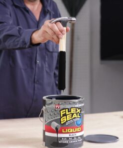 Flex Seal Liquid, 32 oz, Black, Liquid Rubber Coating Sealant, Waterproof, Flexible, Breathable, and UV Resistant, Roof Repair, Basements, RV, Campers, Trailers, Marine, EPDM, Masonry 16 71Cuw2cVy L