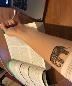 Pinkiou Face Tattoo Sticker gold temporary face tattoos for Women Girls Make Up Dancer Costume Parties, Shimmer Glitter Metallic facial art stickers (18-0067) 18-0067 56 71Cv 9jYe L