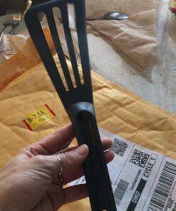 Matfer Bourgeat Exoglass® High Temperature Pelton Slotted Spatula, Professional Fish Turner, Safe for Nonstick Pans, Grey 21 71CvFMcr3L