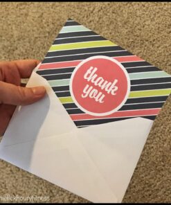 Mod Thank You Note Card Assortment Pack - Set of 36 cards - 6 designs blank inside - with white envelopes (53876) Mod 27 71CvL1AvrXL