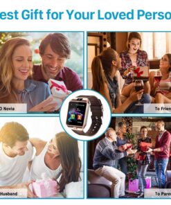 Padgene Bluetooth Smartwatch,Touchscreen Wrist Smart Phone Watch Sports Fitness Tracker with SIM SD Card Slot Camera Pedometer Compatible with Android Smartphone for Kids Men Women Gold 26 71CvUGQjbUL