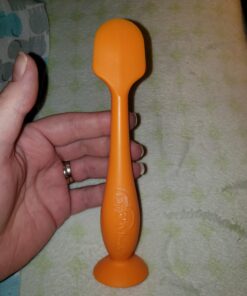 Bumco Baby Diaper Rash Cream Applicator - Baby Bum Brush Diaper Cream Spatula for Butt Paste Diaper Cream - Newborn Baby Essentials, Perfect for Baby Registry, Baby Shower Gifts - Orange 40 71Cvb6nsn7L