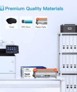 LxTek Compatible Toner Cartridge Replacement for Brother TN-450 TN450 TN420 to compatible with MFC-7360N DCP-7065DN IntelliFax 2840 2940 MFC-7860DW MFC-7460DN HL-2270DW MFC7240 Printer (Black, 4 Pack) 38 71CvfiJaKjL
