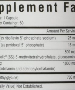 Seeking Health HomocysteX Plus, Active B Complex Vitamin Supplement to Support Homocysteine Level and Methylation, Vitamin B12, Folate (as L-methylfolate), MTHFR Gene Support, Vegetarian (60 capsules) 22 71Cvyk0pbXL