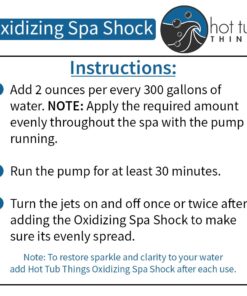 Hot Tub Things Oxidizing Spa Shock 2.2 Pounds - spa Shock for hot tub/hot tub Shock Treatment/Pool Treatment for Above and Inground Swimming Pools Prevents Organic Buildup and Cloudy Water 3 71CwDiBpfkL
