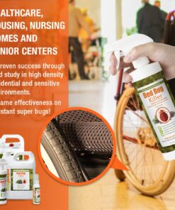 EcoRaider Bed Bug Killer Spray 1 Gallon Jug, Green + Non-Toxic, 100% Kill + Extended Protection 21 71CxHAldikL