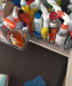 LYNK PROFESSIONAL® Pull Out Cabinet Organizer, 14"W x 18"D - Slide Out Drawers for Kitchen Cabinets - Sliding Pantry Shelves - Roll Out Shelf Storage for Pots, Pans - Lifetime Limited Warranty, Chrome 14" W x 18" D 14x18 Chrome 53 71CxhOL6L