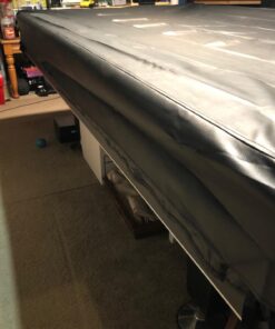 Iszy Billiards Pool Table Cover - Billiard Table Covers for 8 Foot Tables w/ Cotton Backing and Heavy Duty Vinyl - Pool Table Covers for Pets 8FT/Black 21 71CyV6q8S L