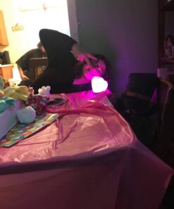 Himalayan Glow 944AC-1 Multicolor, Pink Night Light, Hand Crafted Need Wooden Base, USB Plug & Adapter, Salt Lamp Bulb, 4-5 LBS, Choice Heart Salt Lamp 38 71CzcPZhqgL 1