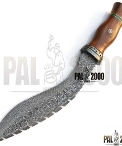 Alternative view of Custom Knife - Handmade Forged Damascus Steel - Fixed Blade, Knifes - Knife With Sheath - Ideal Gift for Men - Gift for Hunter - Birthday Gifts, Christmas Gifts, Gifts for Him - EDC Nife, (9106) 9106
