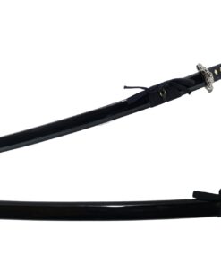 MAKOTO Handmade Sharp Japanese Katana Samurai Sword 40" - Serpent Cobra Snake Tsuba Black 8 71D Ue9a HL