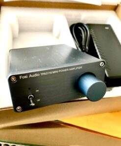 Fosi Audio V1.0G 2 Channel Class D Mini Stereo Amplifier for Home Speakers TPA3116 50W x 2 with Power Supply 42 71D09OJQFiL