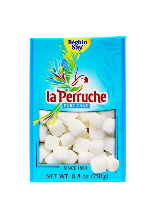 La Perruche Pure Cane White Sugar Cubes (250g/8.8oz box) | Ideal Sugar Cubes for Teas | Pack of 1 8.8 Ounce (Pack of 1)