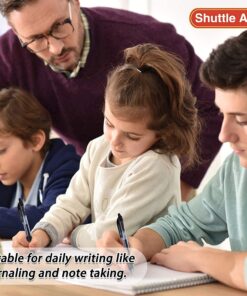 Shuttle Art Black Gel Pens, 70 Pack Retractable Medium Point Rollerball Gel Ink Pens Smooth Writing with Comfortable Grip for Office School Home Work 14 71D0sfyBybL