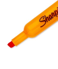 SHARPIE Tank Style Highlighters, Chisel Tip, Fluorescent Orange, Box of 12 10 71D0stlPaL