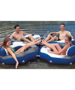 Intex River Run Single Person Inflatable Connecting Lounge Tube 2 Pack 20 71D0voJtv6L