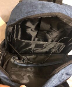 Mancro Laptop Backpack, 15.6 inch Business Backpack Water Resistant Laptops Backpack for Men Women Travel Backpack with USB Charging Port(Blue, 15.6 inch) Blue 72 71D0z03tHL