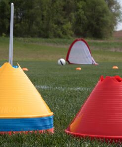 Kwik Goal Jumbo Disc Cones, Pack of 12 Yellow 6 71D1 3TTV0L