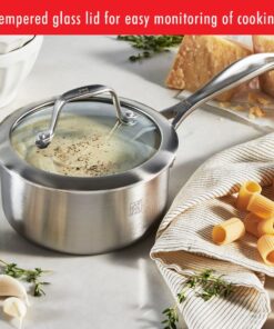 ZWILLING Spirit 3-ply 10-pc Stainless Steel Ceramic Nonstick Pots and Pans Set, Dutch Oven, Fry Pan 10-pc Ceramic 19 71D1If2cjKL