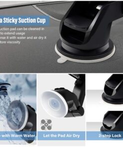 SONKIR Car Phone Mount, Dashboard & Windshield Cell Phone Holder Stand with One-Touch Design 360° Rotation for All Smartphones 24 71D1YhVEmrL