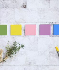 Post-it Notes, 3x3 in, 18 Pads, America's #1 Favorite Sticky Notes, Jaipur Collection, Bold Colors (Green, Yellow, Orange, Purple, Blue), Clean Removal, Recyclable (654-18BRCP) 11 71D1feBk65L